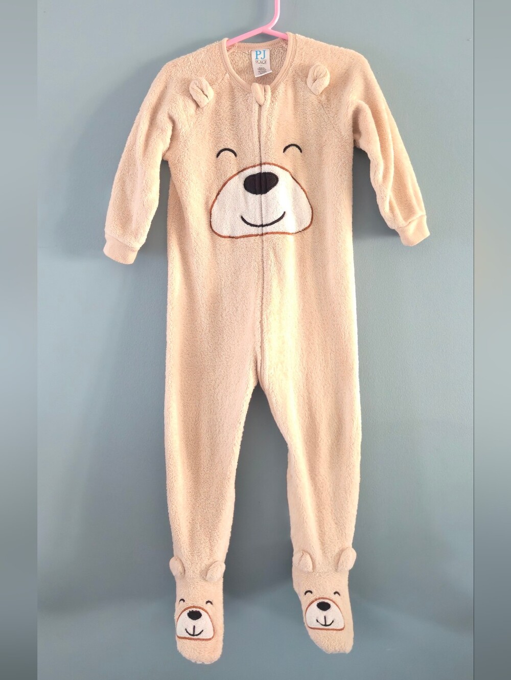 Plush Bear Footed Sleepers 2T